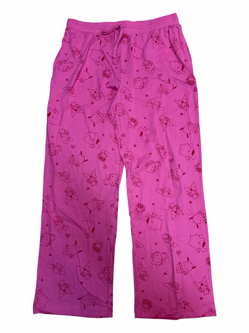 Hello Kitty & Friends Pink Pajama Pants XL Sanrio Sleep Lounge NWT